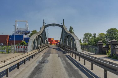 Krefeld - Liman Swing Köprüsü, Kuzey Ren Vestfalya, Almanya, Krefeld, 28.06.201