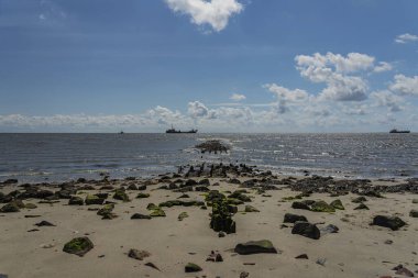 Sylt - Almanya 'nın kuzeyinde Schleswig-Holstein, 09.06.2019, List-Harbor yakınlarındaki yollarda bulunan gemileri kırma ve görüntüleme
