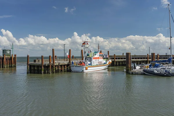 Sylt View Sar Boat Pidder Lueng Own Name Moored List — стокове фото