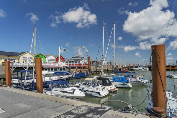 Sylt Pohled Molo Sportovní Čluny List Harbor Šlesvicko Holštýnsko Německo — Stock fotografie