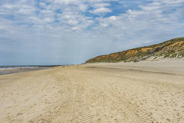 Sylt Pohled Pláže Kampen Červený Útes Šlesvicko Holštýnsko Německo 2019 — Stock fotografie