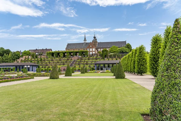 Kamp Lintfort Blick Auf Den 1123 Gegründeten Terrassengarten Der Abtei — Stockfoto
