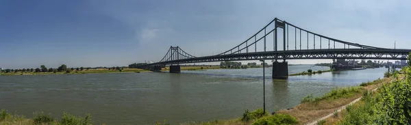 Krefeld Krefeld Uerdingen Deki River Rhine Köprüsü Kuzey Ren Vestfalyası — Stok fotoğraf