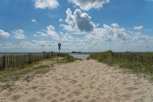 Sylt View Vessels Lying Roads Nearby List Harbor Schleswig Holstein — Stock Photo, Image