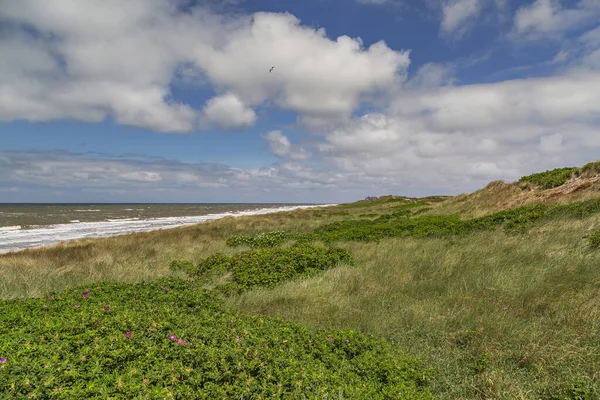 Sylt View Dunes Rantum Awesome Sky Cloud Schleswig Holstein Germany — стокове фото