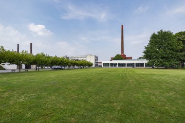 Krefeld - View to Mies van der Rohe Business Park; North Rhine Westphalia, Almanya, 26.08.2017