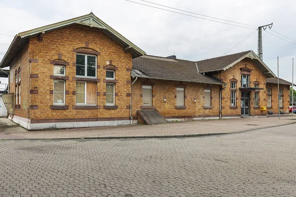 Krefeld Uerdingen Vista Para Estação Que Foi Tomada Setembro 1849 — Fotografia de Stock