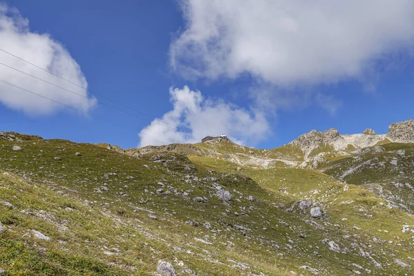 Oberstdorf Close Nebelhorn Mountain Cable Car Station Top Station Βαυαρία — Φωτογραφία Αρχείου