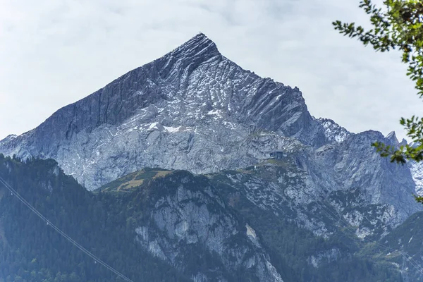 Garmisch Partenkirchen Close Alpspitz Mountain Colorful Autumn Mood Bavaria Germany — стокове фото