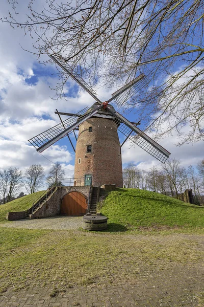 Krefeld View Geis Windmill Niederrhein Dessa Fästningsfabriker Som Vanligare Kallas — Stockfoto