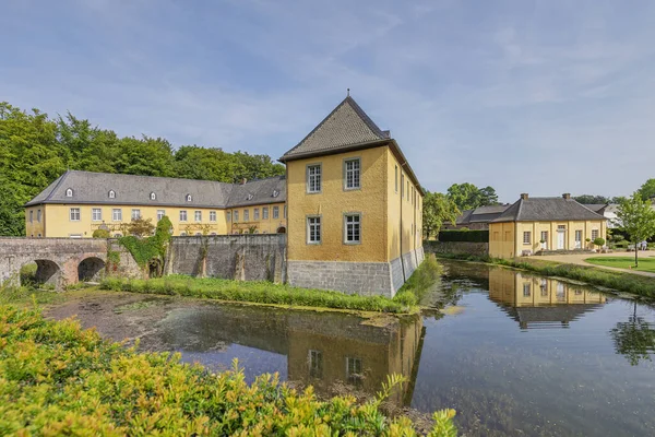 Juechen Vista Stronghold Outer Bailey Com Fosso Castelo Dyck Renânia — Fotografia de Stock