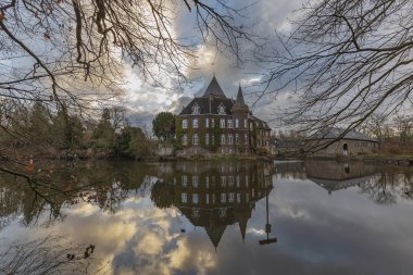Ratingen - Linnep Kalesi, Kuzey Ren Vestfalya, Almanya, Ratingen, 11.12.2018 