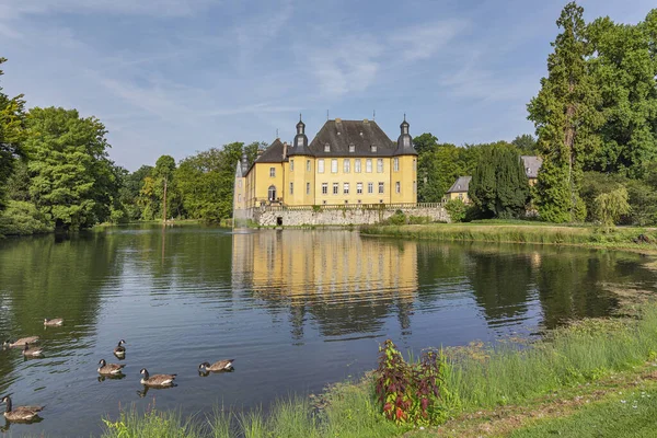 Juechen Gros Plan Sur Forteresse Castle Dyck Rhénanie Nord Westphalie — Photo