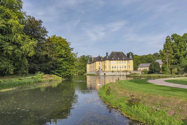 Juechen Vue Pont Baroque Forteresse Castle Dyck Rhénanie Nord Westphalie — Photo