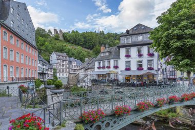 Monschau - Rur Nehri, Kuzey Ren-Vestfalya, Almanya, Monschau, 03.08.2017
