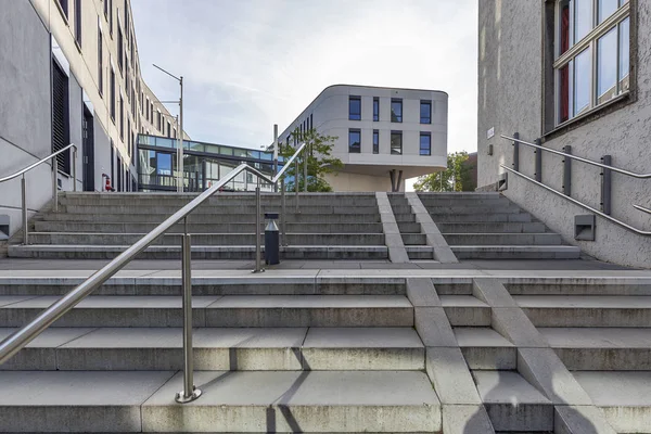 Moers Close Stairs Modern Architecture Townhall North Rhine Westphalia Germany — Stock Photo, Image