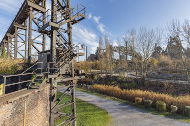 Duisburg - Landschaftspark Duisburg-Meiderich, Kuzey Ren Vestfalyası, Almanya, Duisburg, 18.11.2018