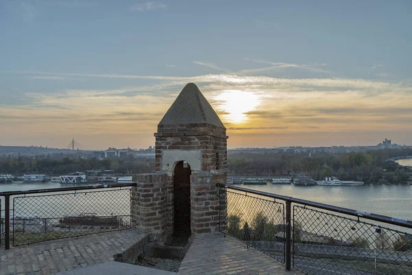 Белград Вид Белграда Сторожевой Башни Реки Саве Белград Сербия 2018 — стоковое фото