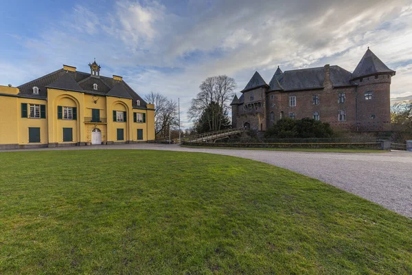 Krefeld Linn Hunting Lodge Linn Kalesi Cephesi Kuzey Ren Vestfalyası — Stok fotoğraf