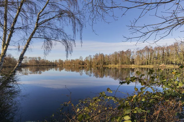 Viersen Born Vista Para Lago Nascido Com Água Tranquila North — Fotografia de Stock
