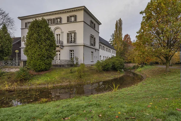Krefeld Bockum Gros Plan Sur Moated House Sollbrueggen Dans Ambiance — Photo
