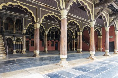 Bengaluru - Tipu Sultan 'ın Yaz Sarayı, Karnataka, Hindistan, 06.09.2019