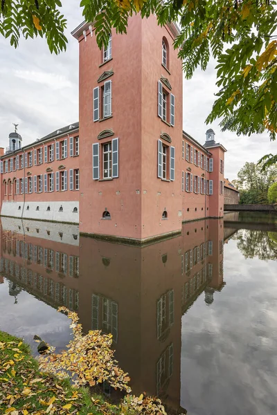 Duesseldorf Kalkum Pohled Vodní Příkop Kalkum Panským Domem Severní Porýní — Stock fotografie