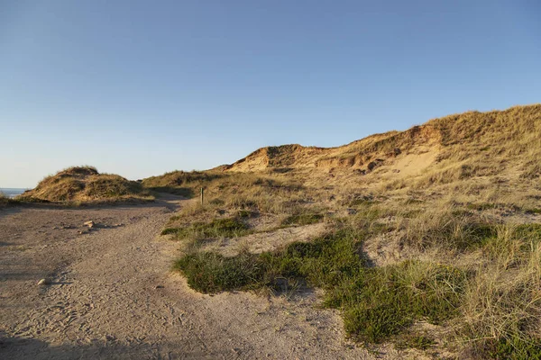 Caminhadas Para Penhasco Vermelho Sylt Alemanha — Fotografia de Stock