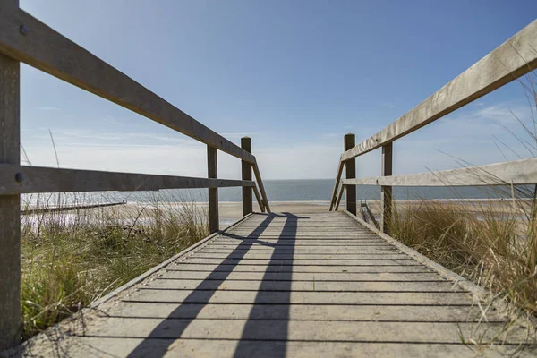 Zoutelande Stairs Beach Zeeland Netherlands Zoutelande 2015 — 图库照片