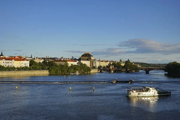 Praga Vista Puente Legión Moldau River República Checa Praga 2014 —  Fotos de Stock