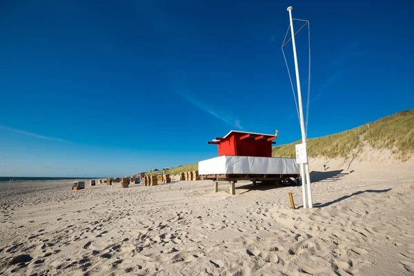 Lonely Beach Wenningstedt Sunset — Stock fotografie