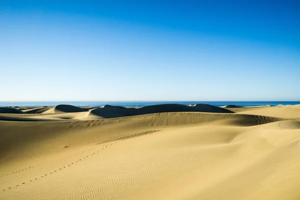 Padrão Bonito Inacreditável Maspalomas Dunes Espanha — Fotografia de Stock