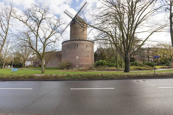 Viersen Kempen Vue Sur Moulin Tower Rhénanie Nord Westphalie Allemagne — Photo