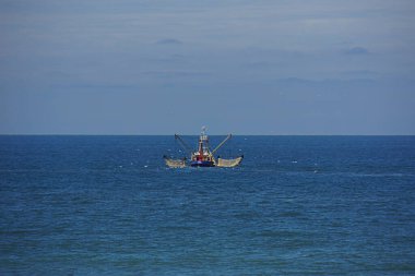 Sylt - Kampen yakınlarındaki balıkçı teknesine bakın, Almanya 'nın kuzeyinde Schleswig-Holstein, 05.06.2013                              