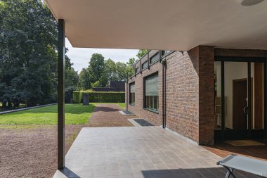 Krefeld - Lange Müzesi 'ne Bakış, 1928 ve 1931 yılları arasında Mies van der Rohe, Kuzey Ren Vestfalyası, Almanya, 23.08.201