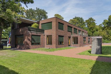 Krefeld - Manzara Park 'tan Müze Esters' a, 1928 ve 1931 yılları arasında Mies van der Rohe, Kuzey Ren Vestfalyası, Almanya, 23.08.201