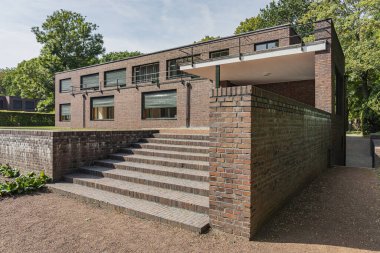 Krefeld - Manzara Park 'tan Müze Esters' a, 1928 ve 1931 yılları arasında Mies van der Rohe, Kuzey Ren Vestfalyası, Almanya, 23.08.201