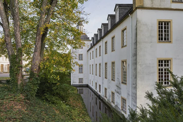 Essen Borbeck Vista Lado Para Castelo Borbeck Clima Outono Renânia — Fotografia de Stock