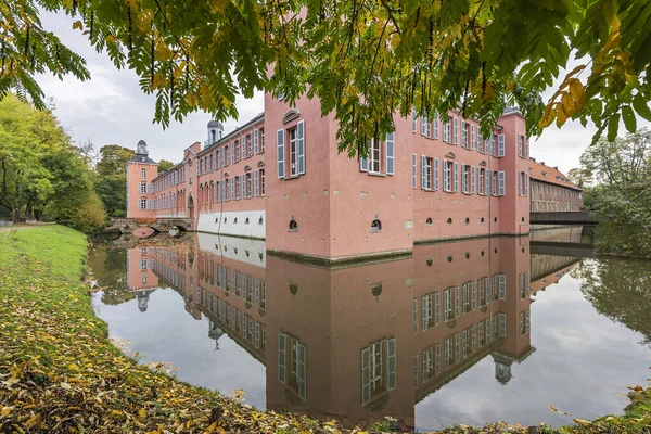 Duesseldorf Kalkum Pohled Vodní Příkop Kalkum Podzimní Náladě Severní Porýní — Stock fotografie