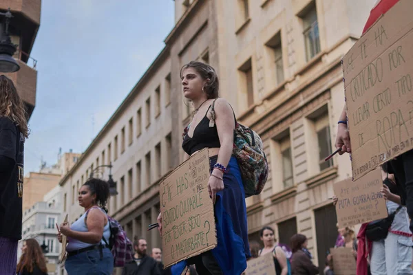 Valencia Spain March 2020 International Women Day Girls Power — Stock Photo, Image