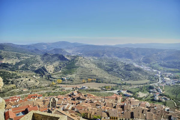 Pintoresco Paisaje Pueblo Las Montañas Colores Naturaleza — Foto de Stock