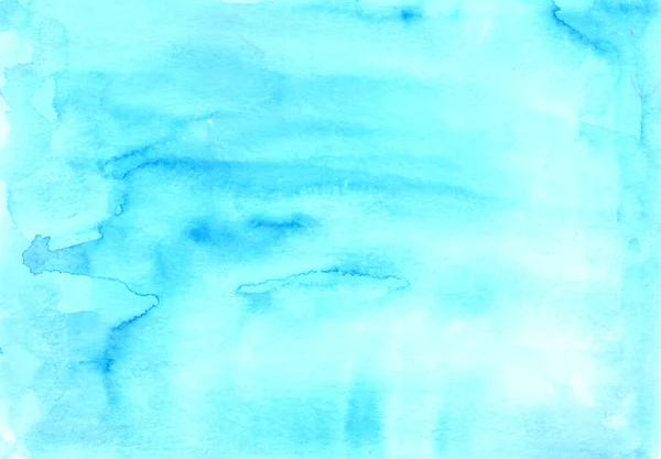 Αφηρημένη Τιρκουάζ Ανοιχτό Μπλε Υδατογραφία Άνοιξη Καλοκαίρι Φόντο — Φωτογραφία Αρχείου
