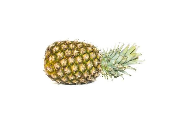 Färsk Ananas Isolerad Vit Bakgrund — Stockfoto