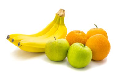 Beyaz arka plan üzerinde izole sağlıklı meyve.