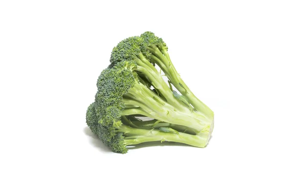 Roher Brokkoli Isoliert Auf Weißem Hintergrund — Stockfoto