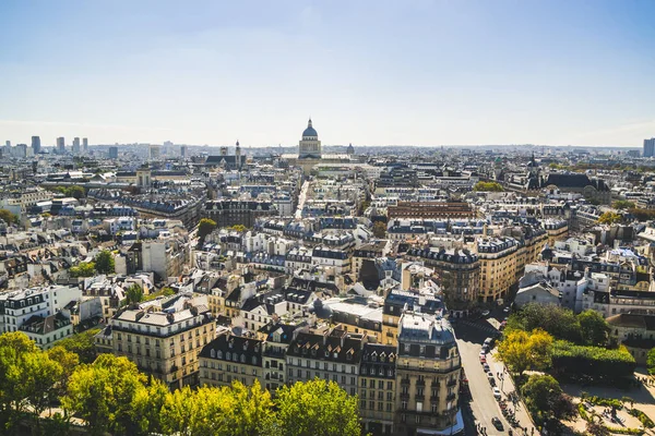 Párizs Franciaország 2018 Október Kilátás Párizsra Notre Dame Katedrális Tetejéről — Stock Fotó
