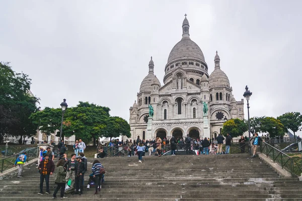 Párizs Franciaország 2018 Október Szent Szív Bazilika Montmartre Párizs Franciaország — Stock Fotó