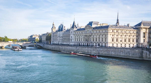 Vista Sull Isola Cittadella Nel Fiume Senna Parigi — Foto Stock