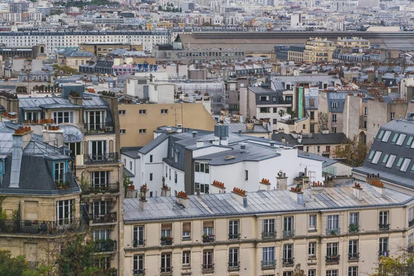 法国巴黎 2018年10月2日 从蒙马特山顶俯瞰巴黎 — 图库照片