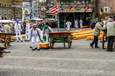 Geleneksel Hollanda peynir pazarı Alkmaar, Hollanda